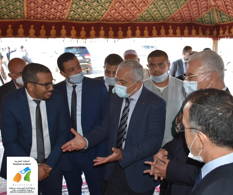 Le Président du Conseil de Région, accompagné du Gouverneur de la Région de Sidi Bennour