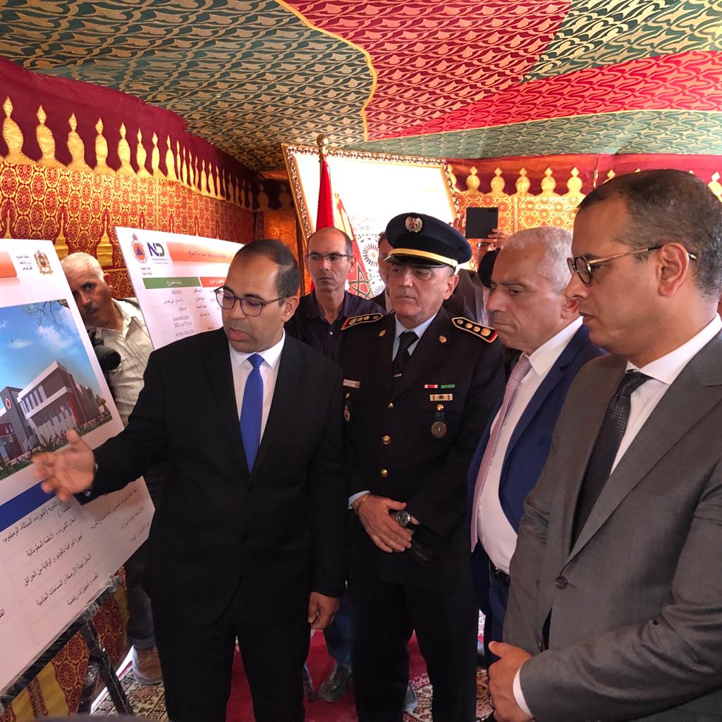 Inauguration des travaux de construction d'un centre de protection civile à Ouled Saleh
