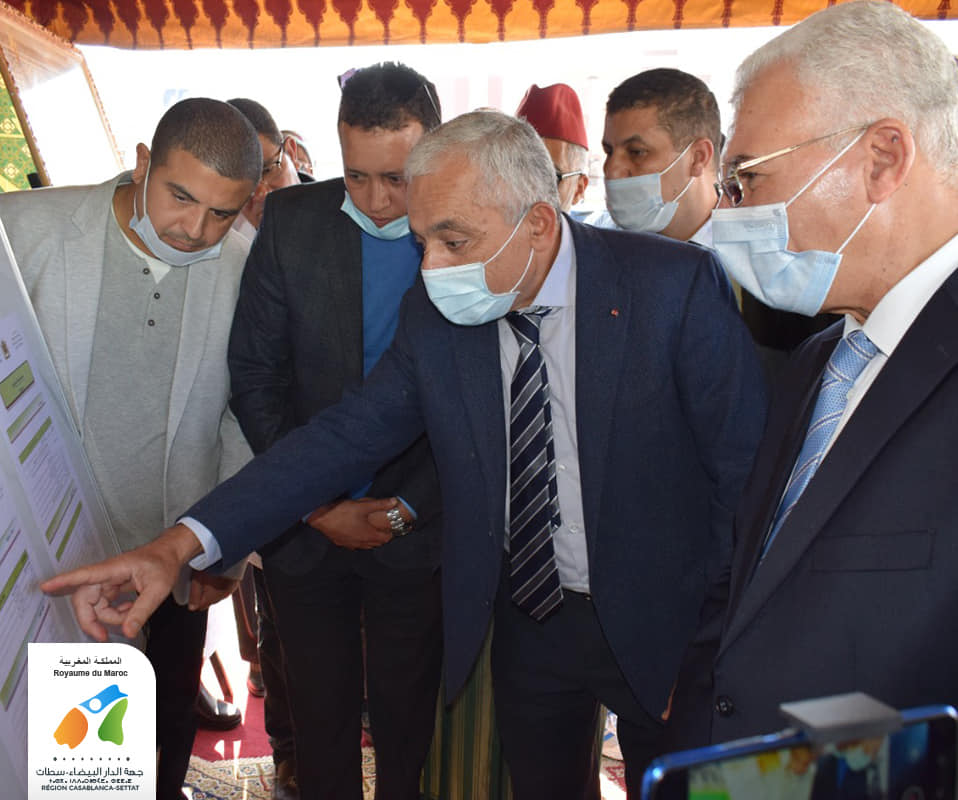 Le Président du Conseil de Région, accompagné du Gouverneur de la Région de Sidi Bennour